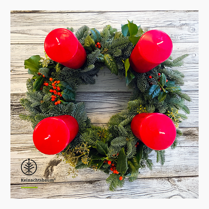 Adventskranz DIY-Set mit frischem Nobilis