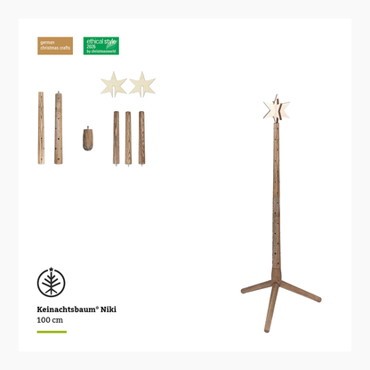 Keinachtsbaum® Niki – Eschenholz, 100 cm