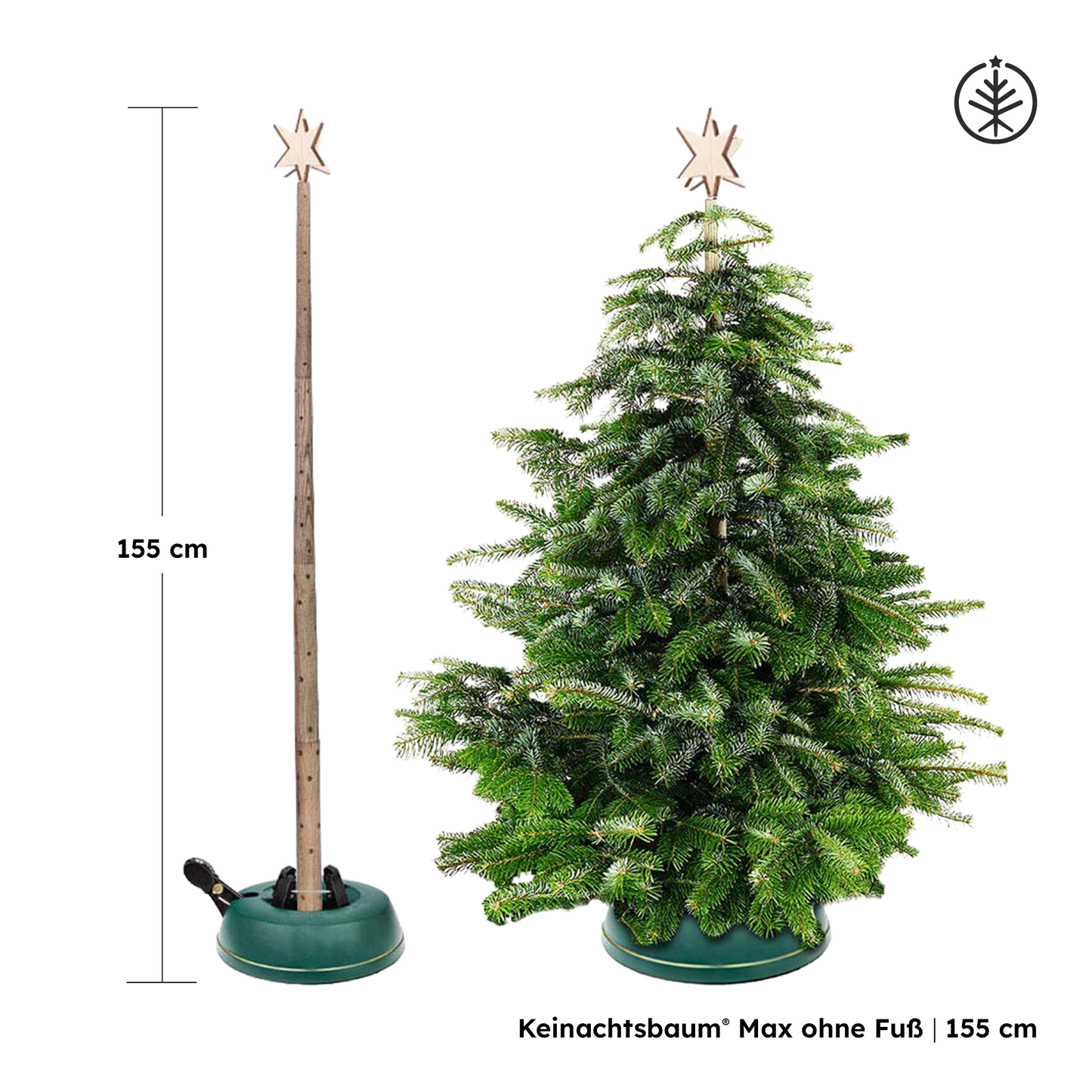 Keinachtsbaum® Max – Eschenholz, 3 Größen