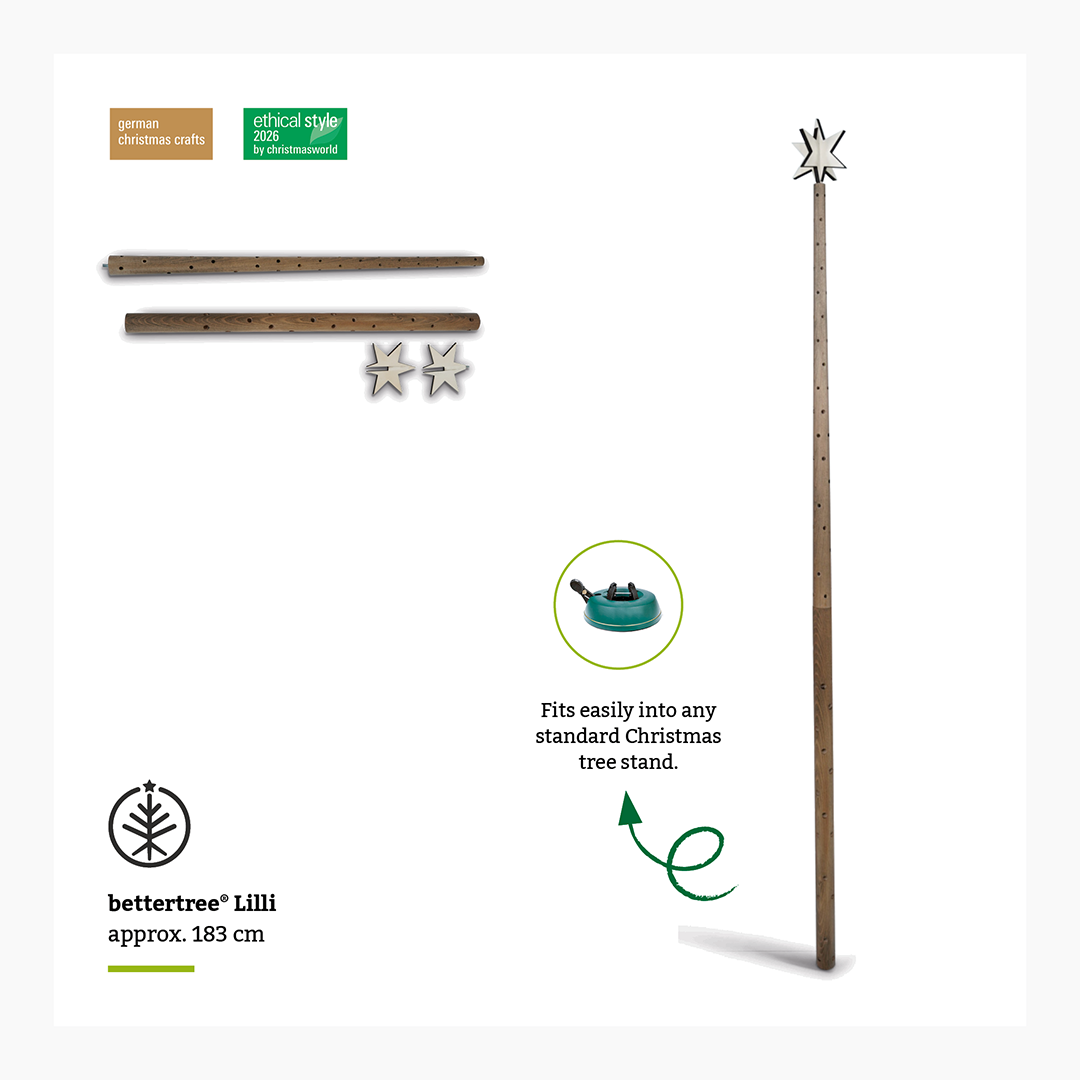 Keinachtsbaum® Lilli – Buchenholz, 180 cm
