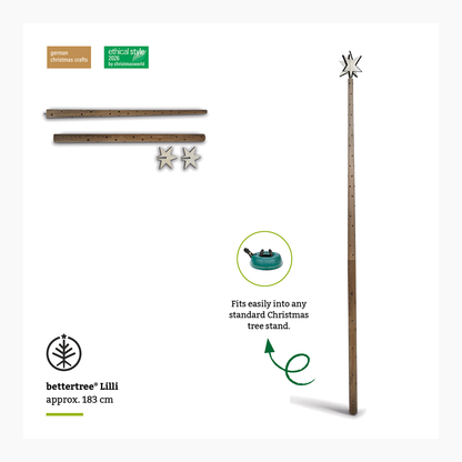 Keinachtsbaum® Lilli – Buchenholz, 180 cm