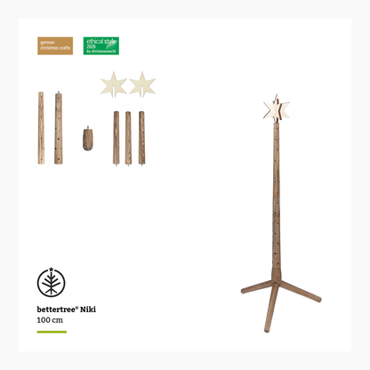 Keinachtsbaum® Niki – Eschenholz, 100 cm